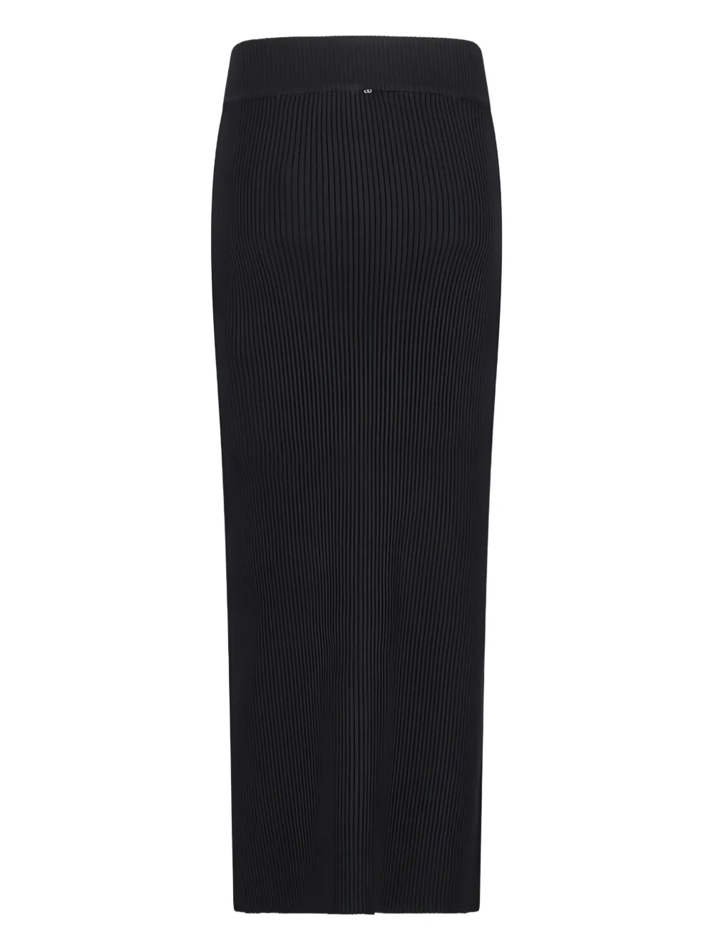 Sportmax ribbed zip-front maxi skirt - Zwart