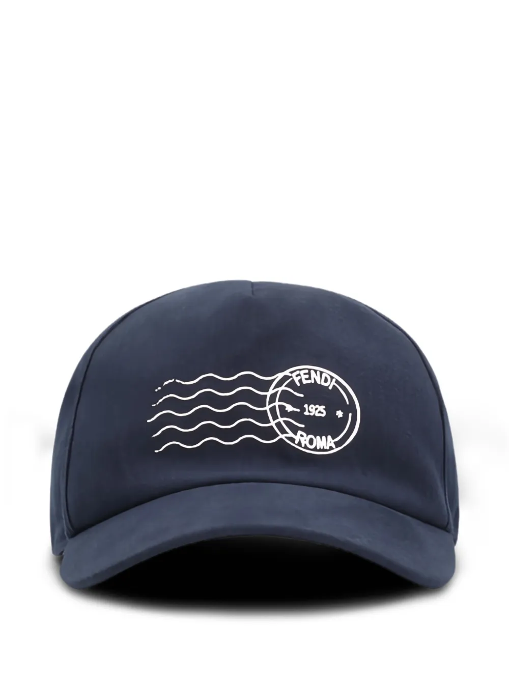 FENDI cotton canvas baseball cap Blauw
