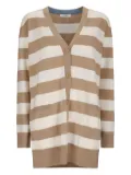 Max Mara striped-pattern cardigan - Neutrals