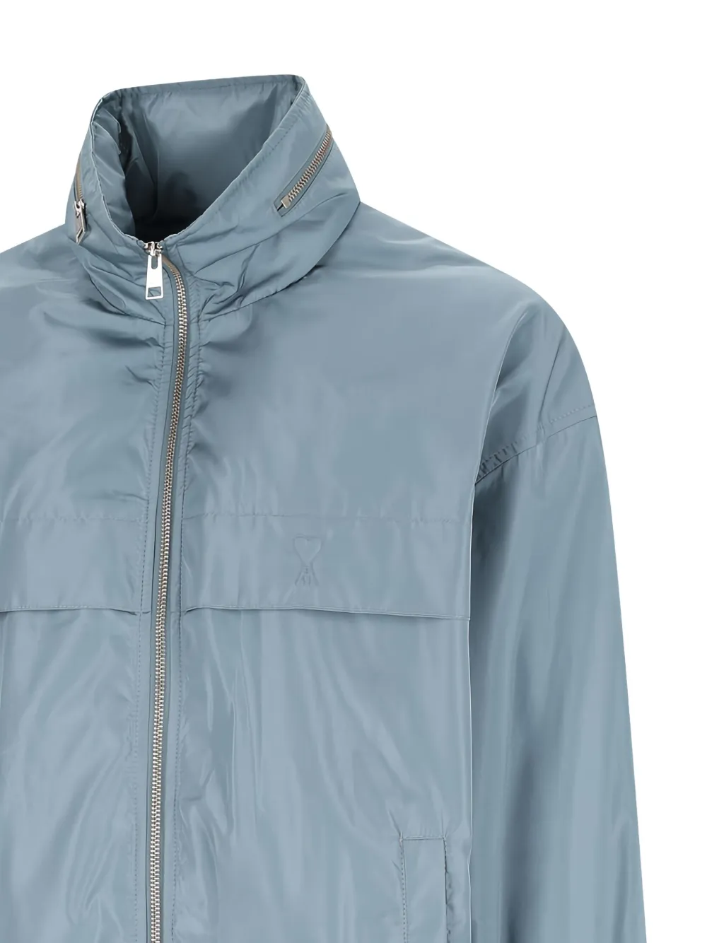 Ami Alexandre Mattiussi Coupe Zip Windbreaker In Blue