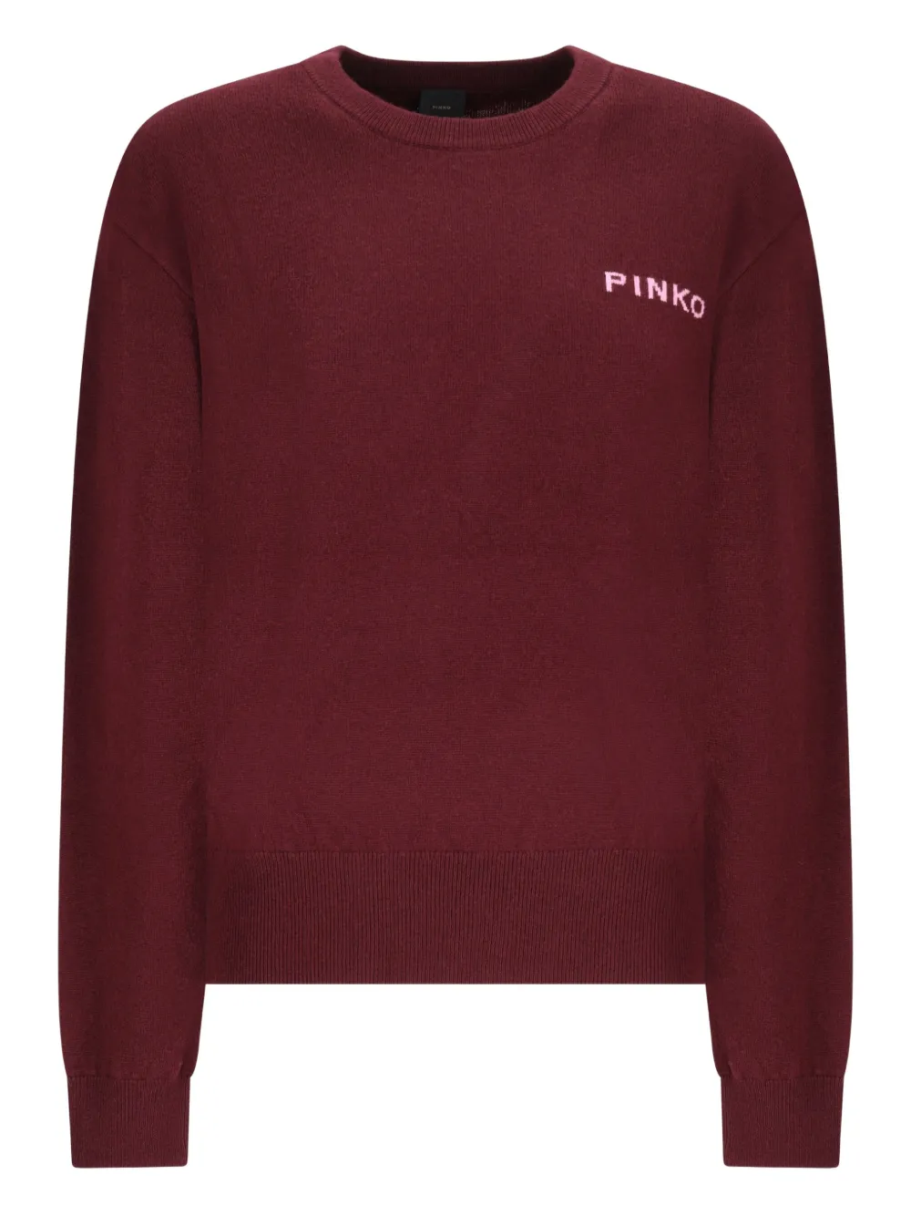 PINKO Gebreide top verfraaid met logo Rood