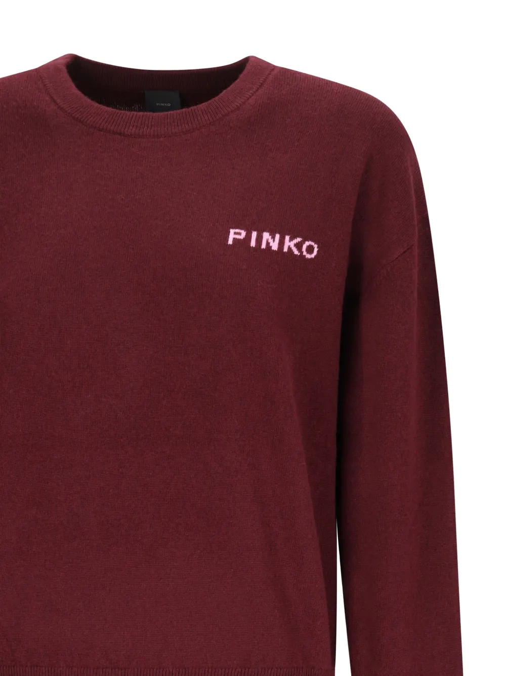 PINKO Gebreide top verfraaid met logo Rood