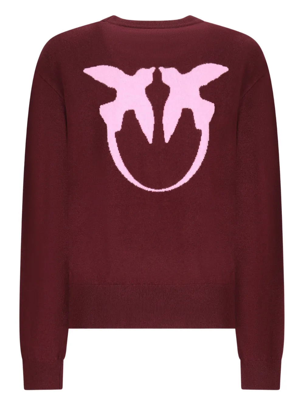 PINKO Gebreide top verfraaid met logo Rood