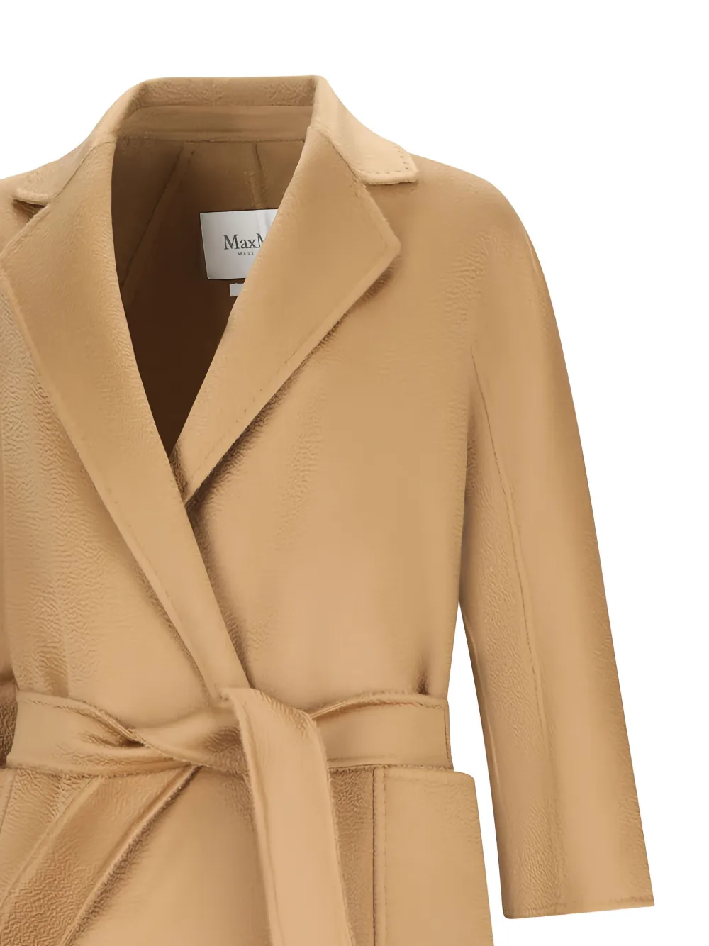 Max Mara Belted Coat In Brown
