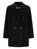 Max Mara double-breasted wool coat - Black