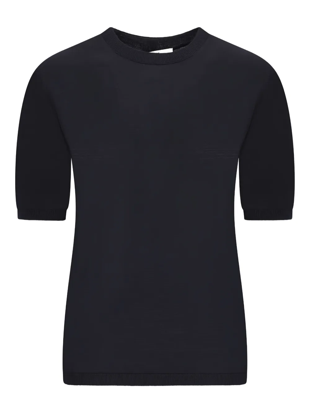 Max Mara short-sleeve round-neck top - ブラック Max Mara short-sleeve round-neck top - ブラック