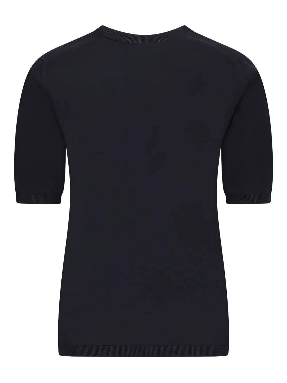 Max Mara Top met korte mouwen en ronde hals Zwart