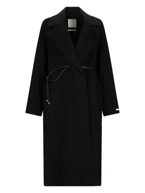 Sportmax tie-cord detail single-breasted coat