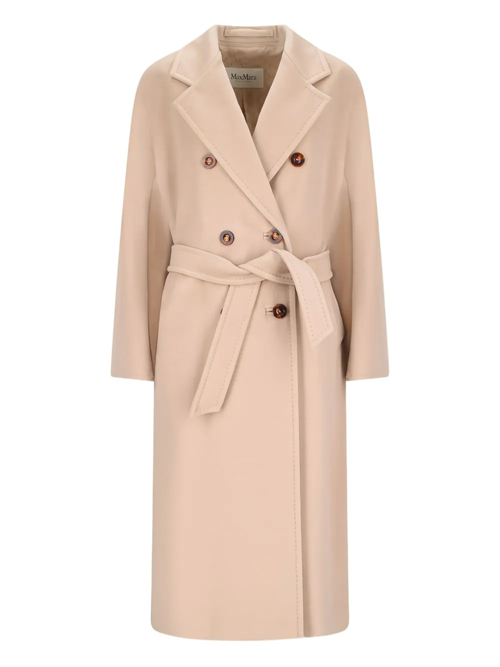 Max Mara belted double-breasted coat Beige