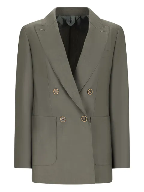 Max Mara double-breasted patch-pocket blazer