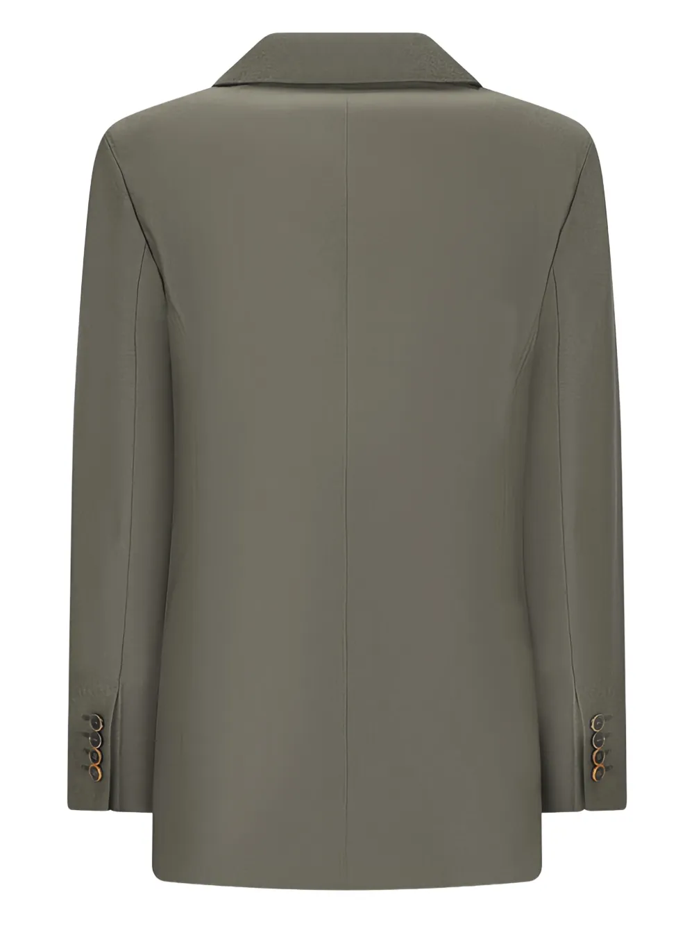 Max Mara Double-breasted Patch-pocket Blazer In Green