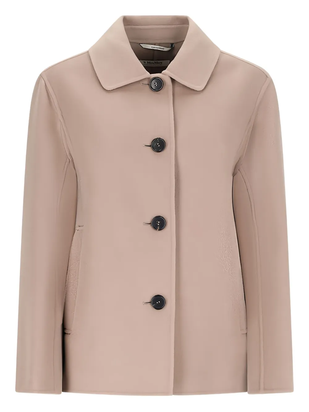 'S Max Mara Jas met enkele rij knopen Beige