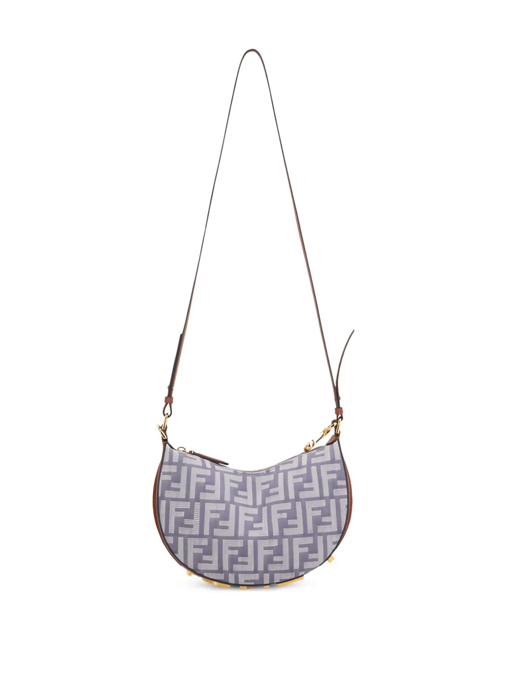 FENDI Crescent schoudertas met logo Blauw