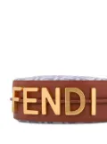 FENDI ff-logo crescent shoulder bag - Blue