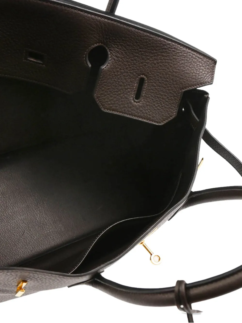 Pre-owned Hermes 2003 Birkin 40 Tote Bag In Brown