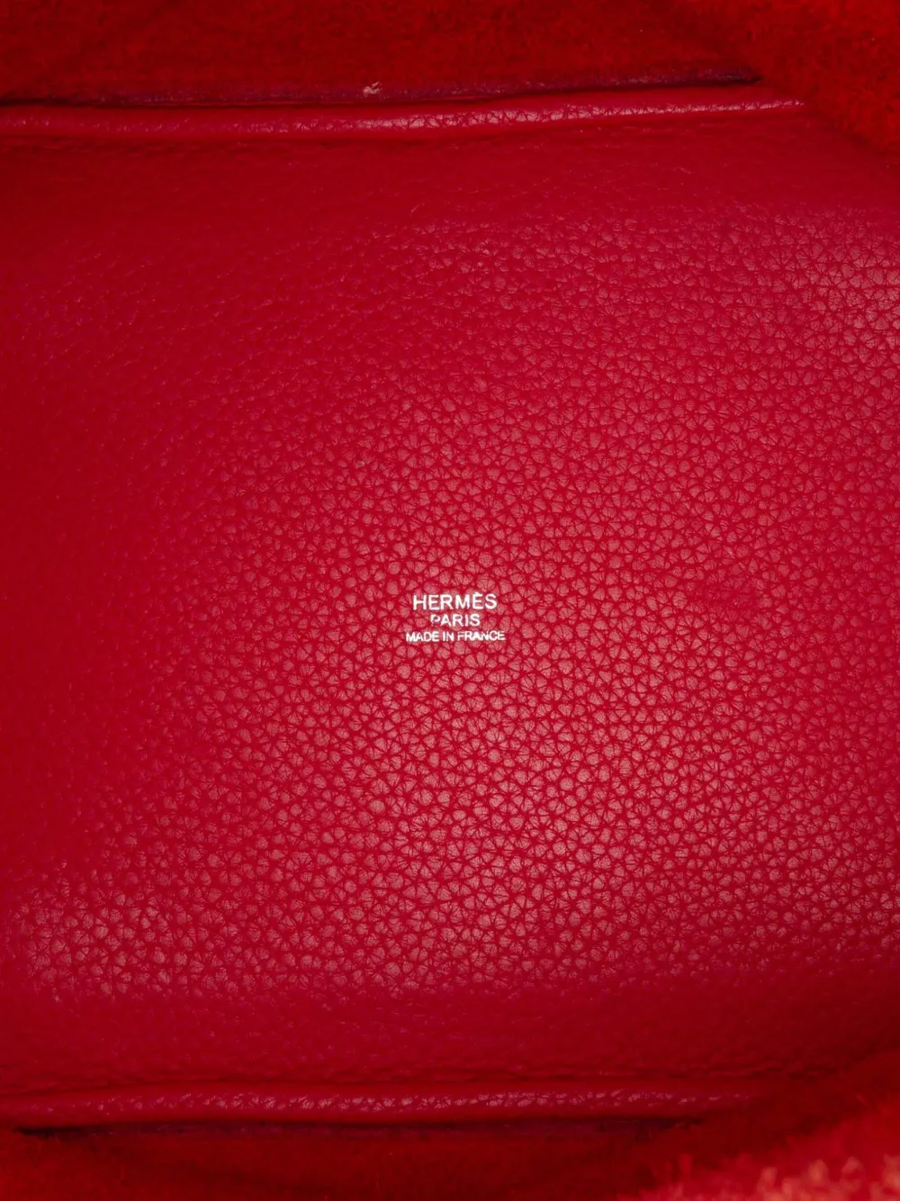 Pre-owned Hermes 2010 Clemence Picotin Lock 22 Handbag In Red