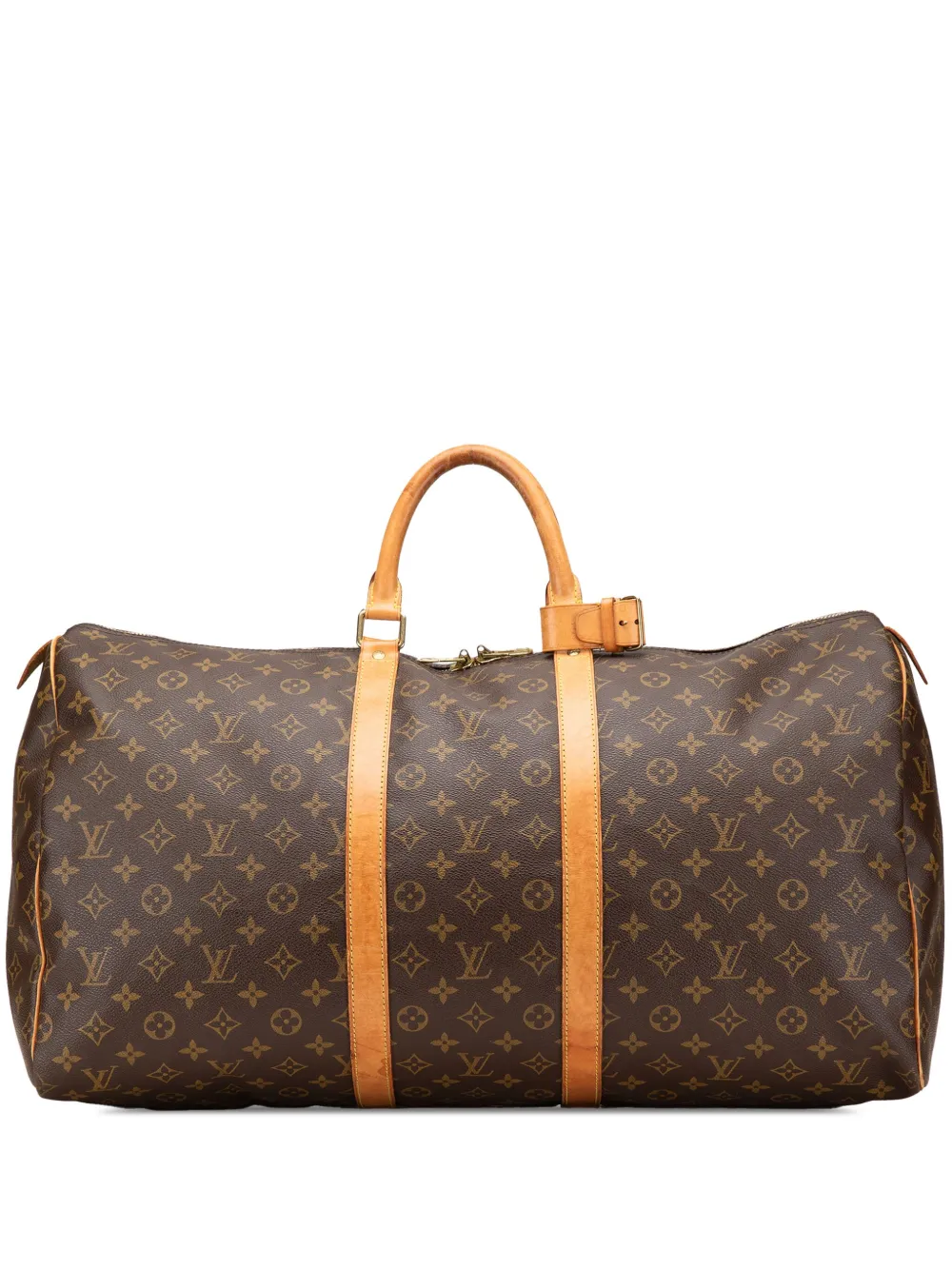 Louis Vuitton Pre-Owned 2001 Monogram Keepall 55 travel bag - ブラウン Louis Vuitton Pre-Owned 2001 Monogram Keepall 55 travel bag - ブラウン