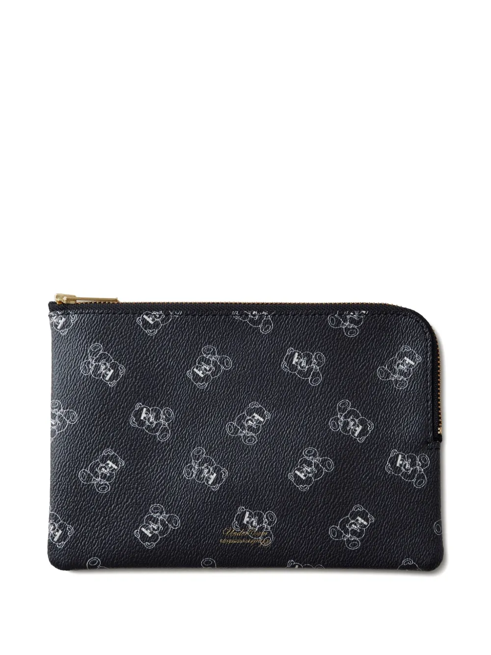 Undercover leather wallet - Zwart
