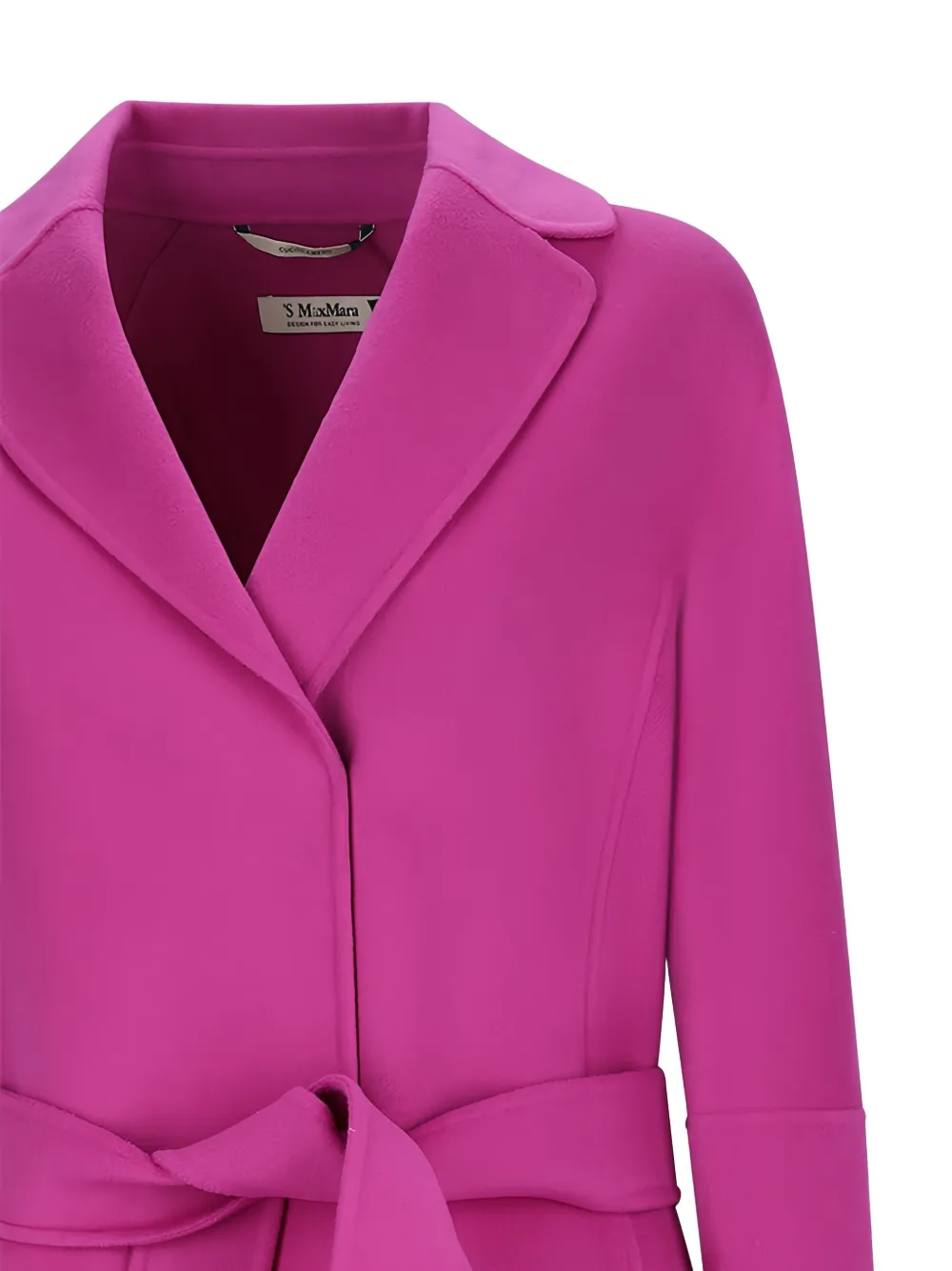 'S Max Mara Arona jas met ceintuur Roze