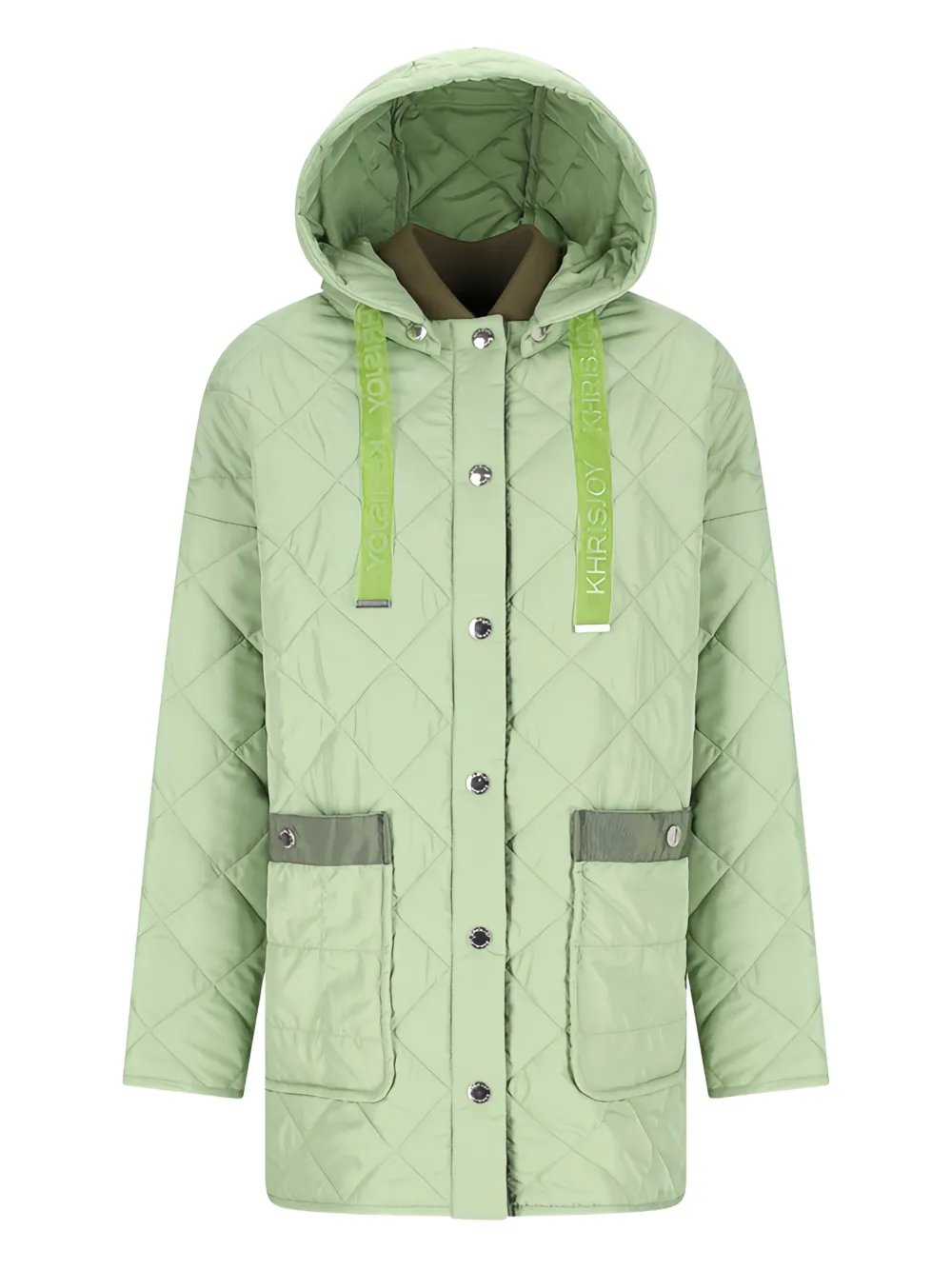 Khrisjoy Aura gewatteerd jack met capuchon Groen