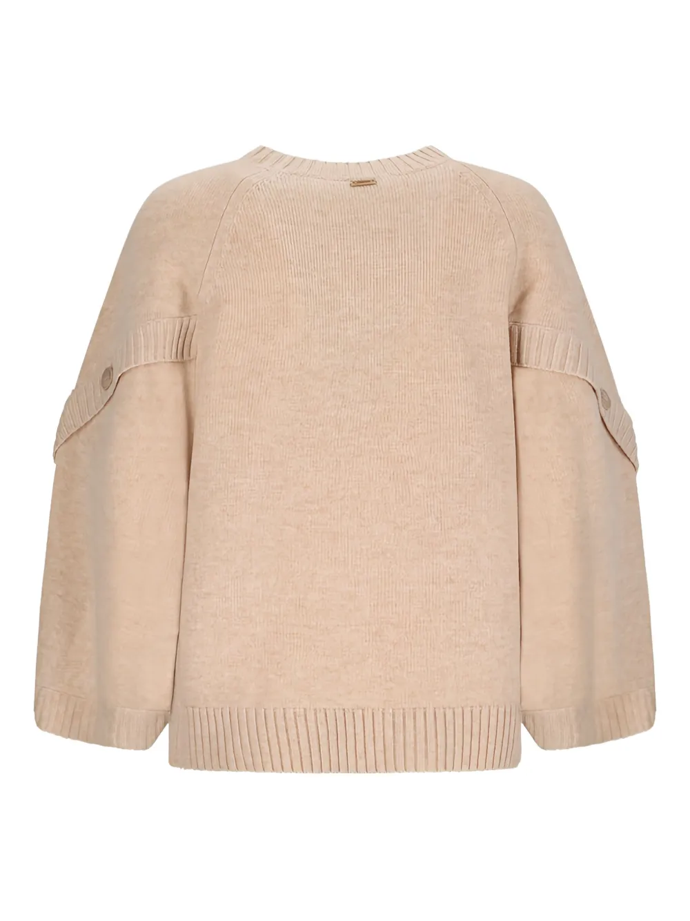 Max Mara button-detail raglan-sleeve sweater Beige