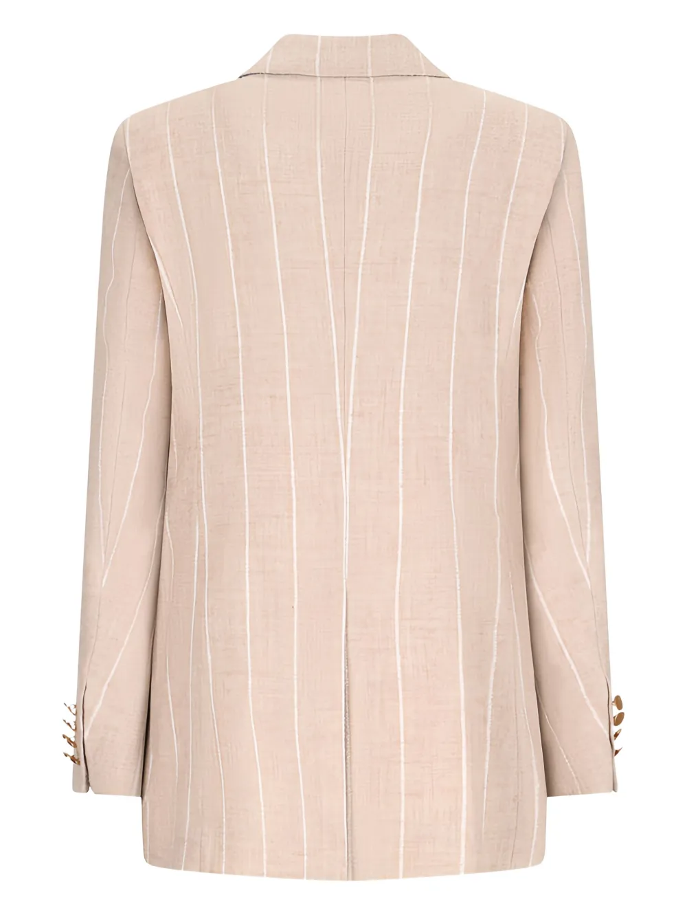 Max Mara Riom jas met krijtstreep Beige