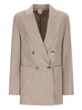 Max Mara double-breasted patch-pockets blazer - Neutrals