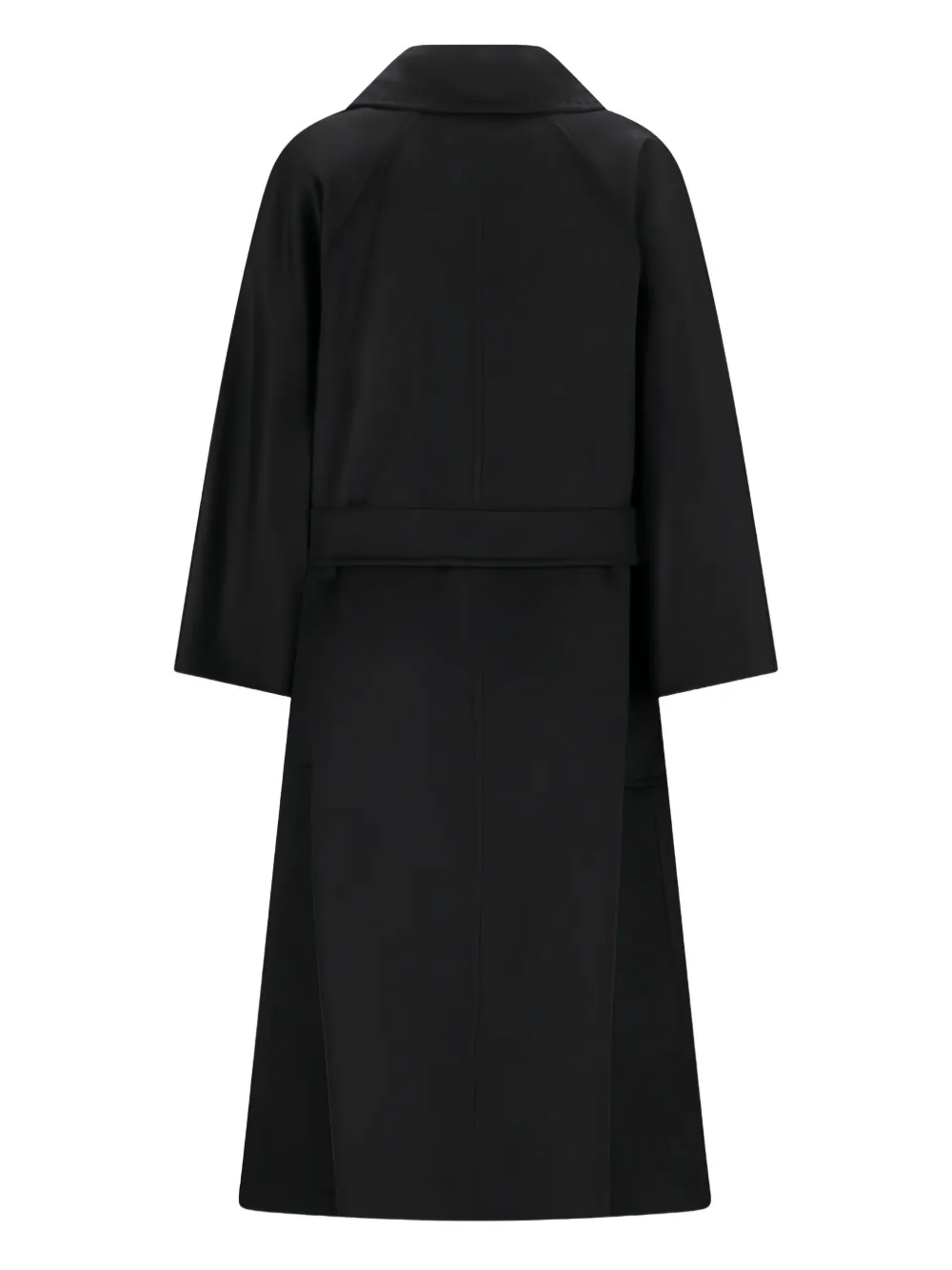 Max Mara tie-waist coat - Zwart