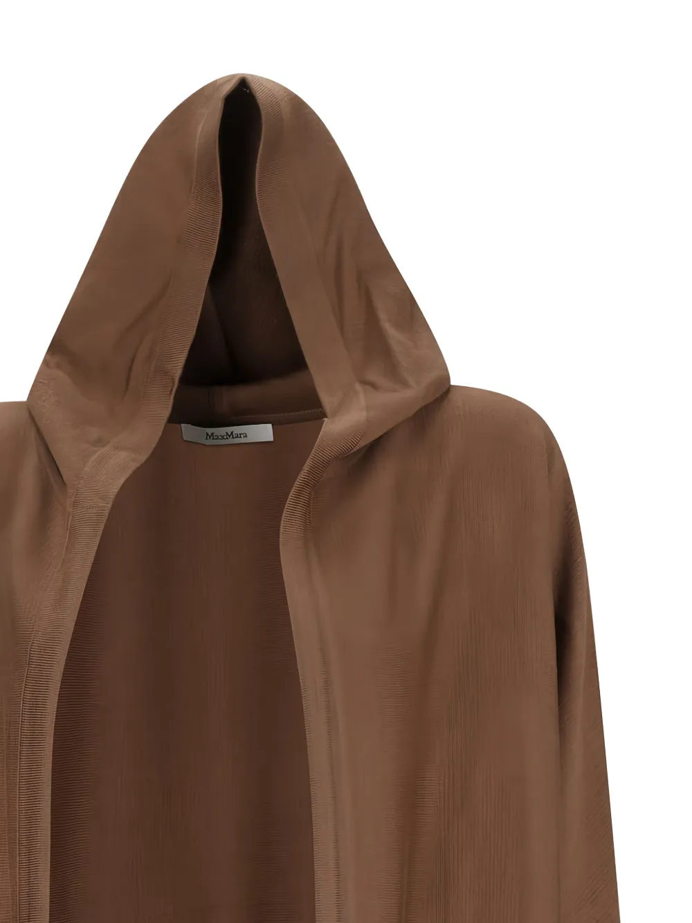 Max Mara Aster vest met capuchon en trekkoord Bruin