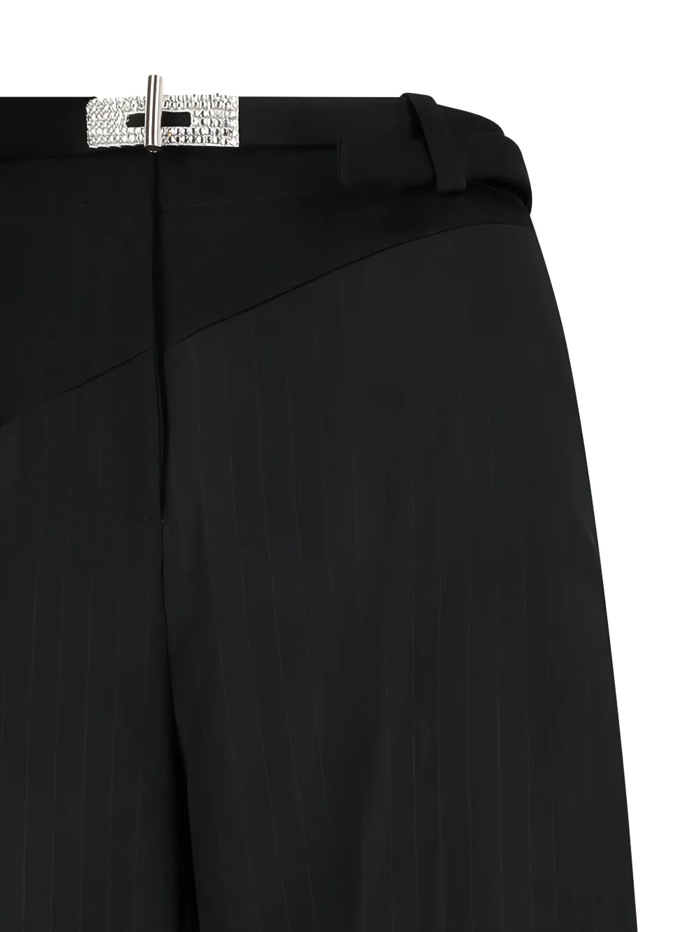 David Koma Buckle Tailored Trousers In Black