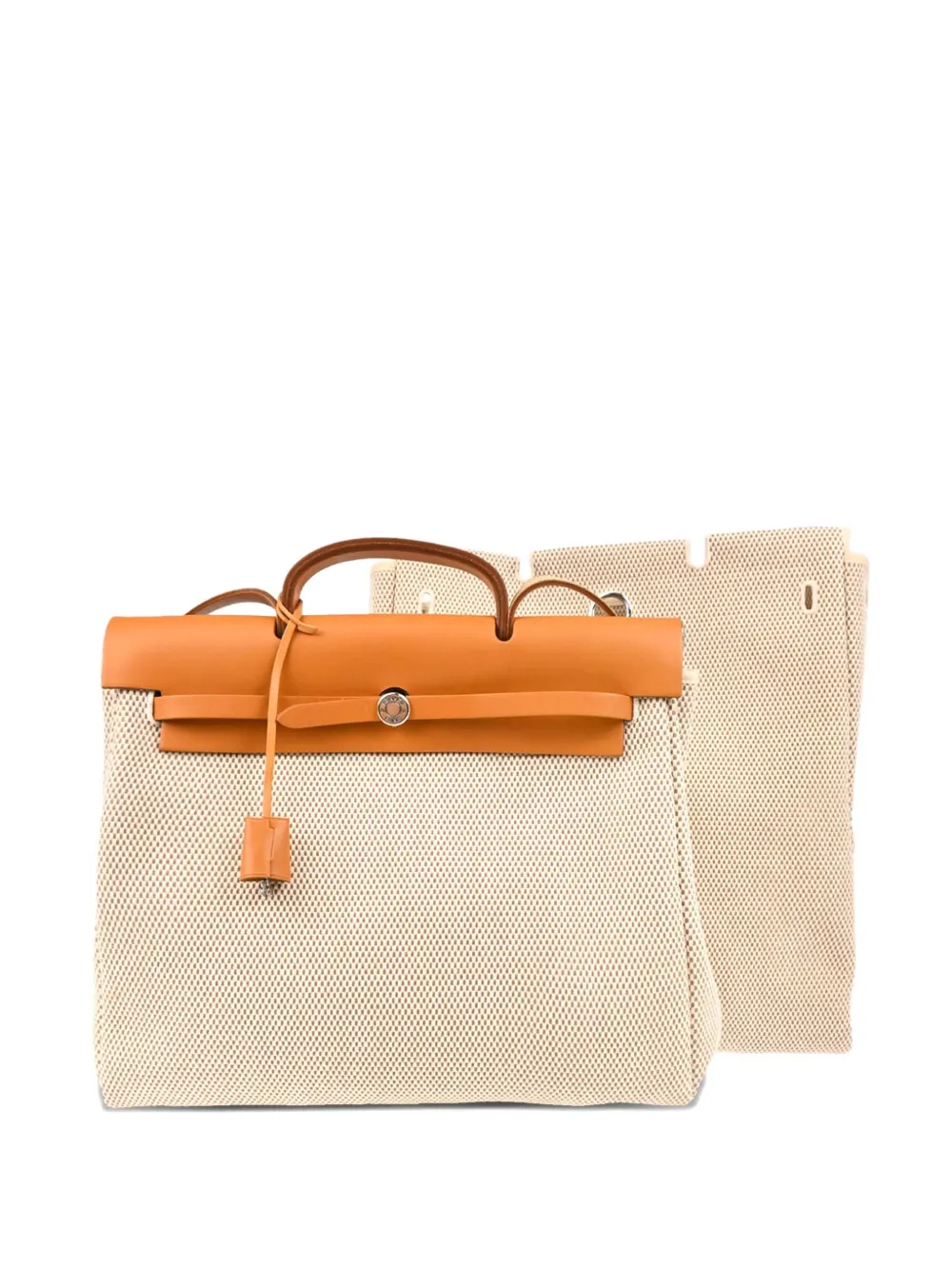Hermès Pre-Owned 2004 Toile GM Herbag MM two-way handbag | Neutrals | Image 1