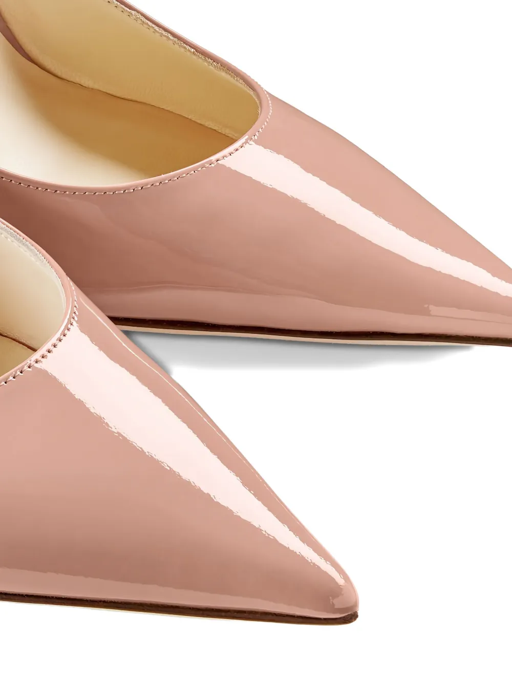 Jimmy Choo 100mm Bing crystal-embellished pointed-toe pumps Neutrals