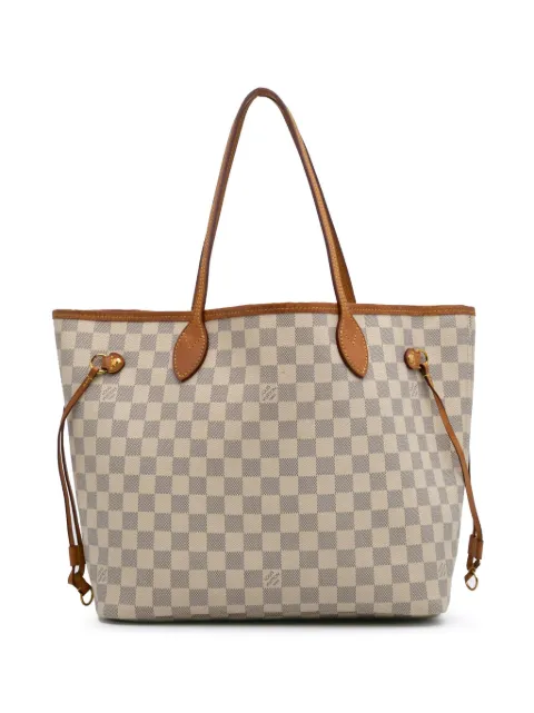 Louis Vuitton Pre-Owned 2019 Damier Azur Neverfull MM shopper
