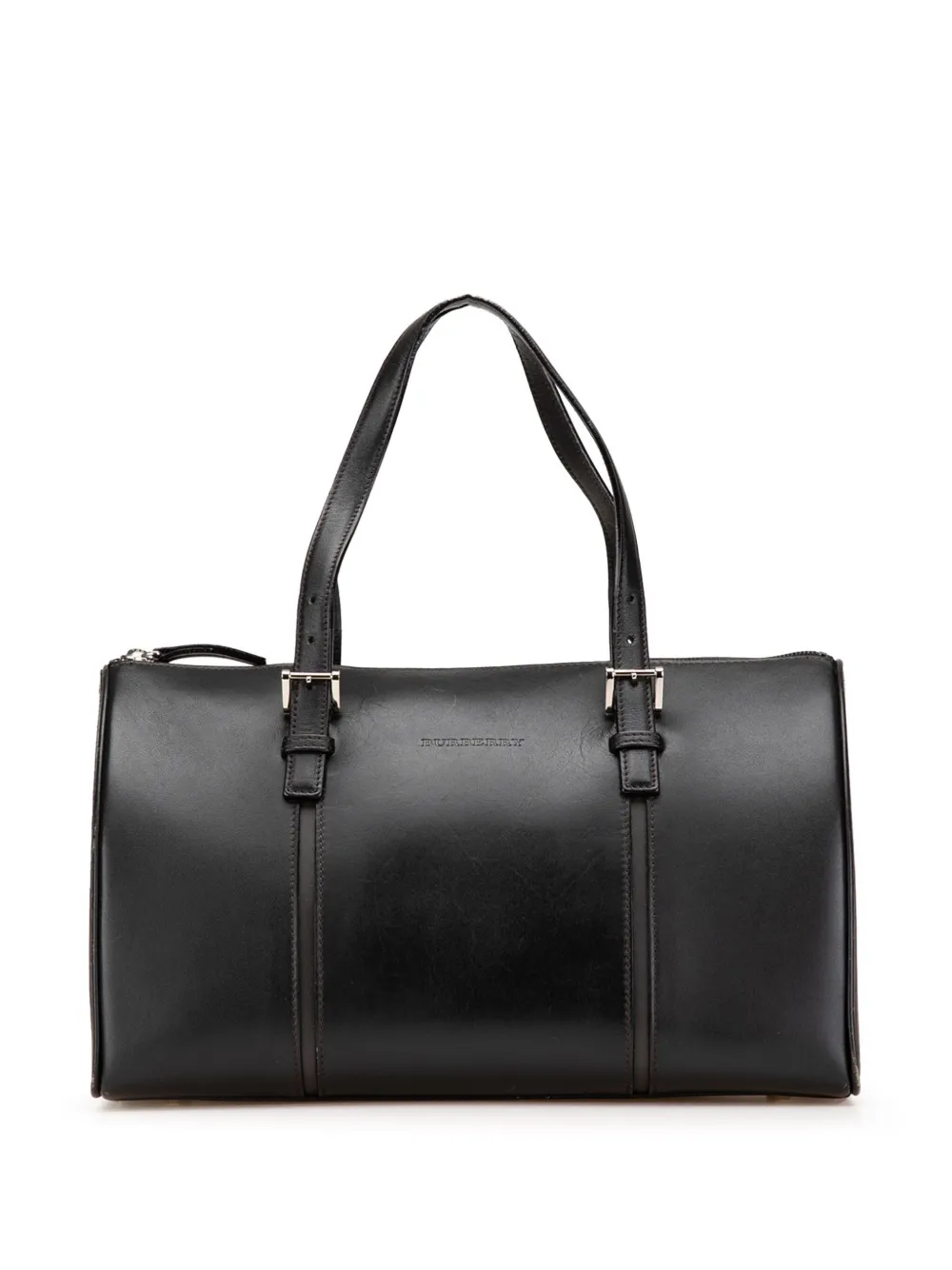 Pre-owned Burberry 2000-2017 Leather Boston Bag
