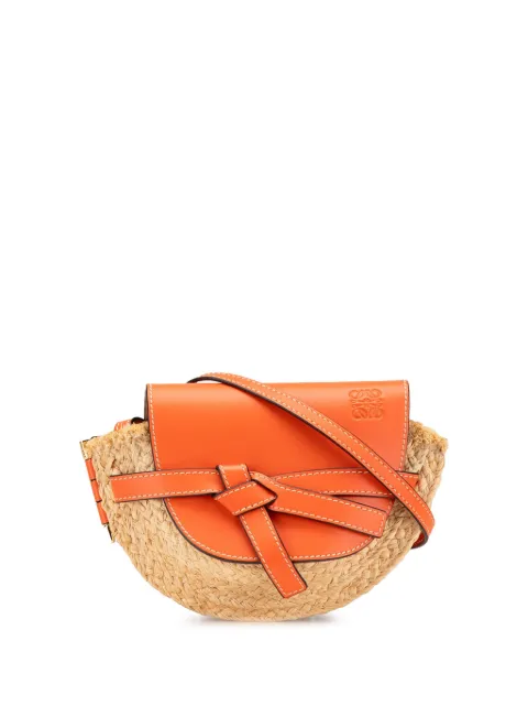 Loewe Pre-Owned 2018 Mini Raffia Gate crossbody bag