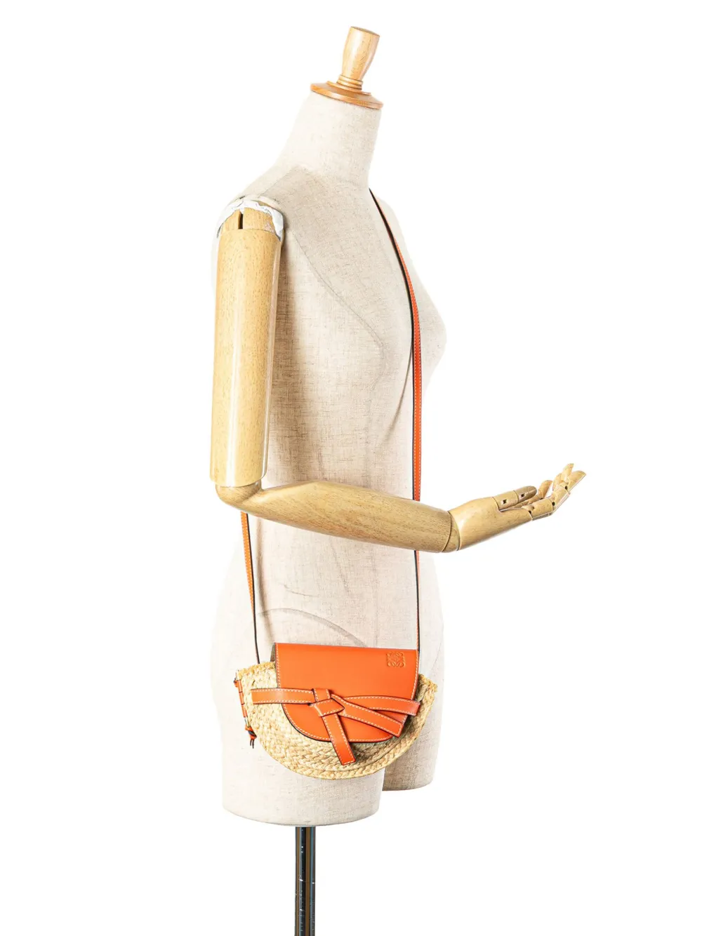 Loewe Pre-Owned 2018 Mini Raffia Gate crossbody bag | Pre-Owned | Image 2