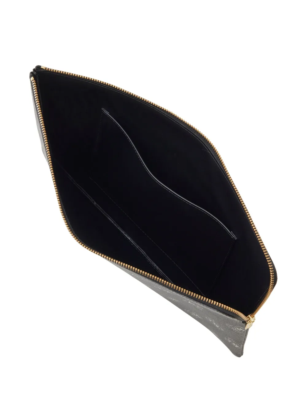 Undercover Buidel met monogram en rits Zwart