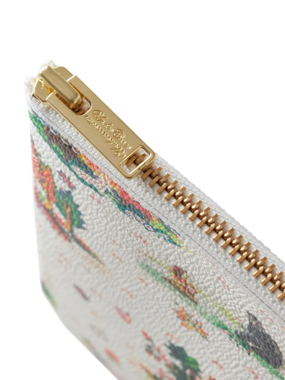 Undercover Buidel met bloemenprint en rits Wit