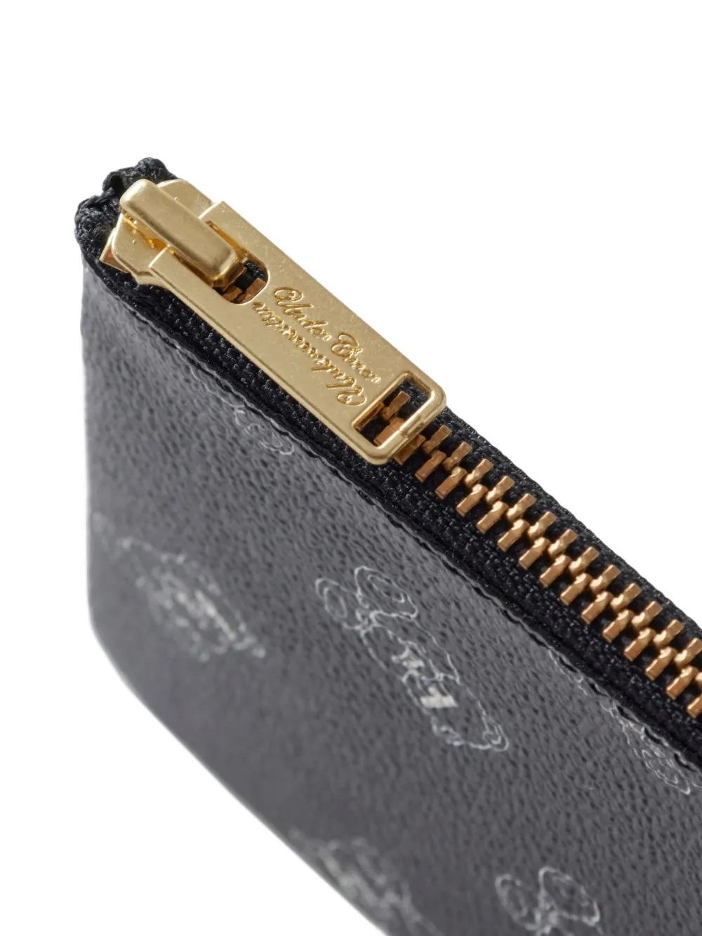 Undercover Buidel met rits en grafische print Zwart