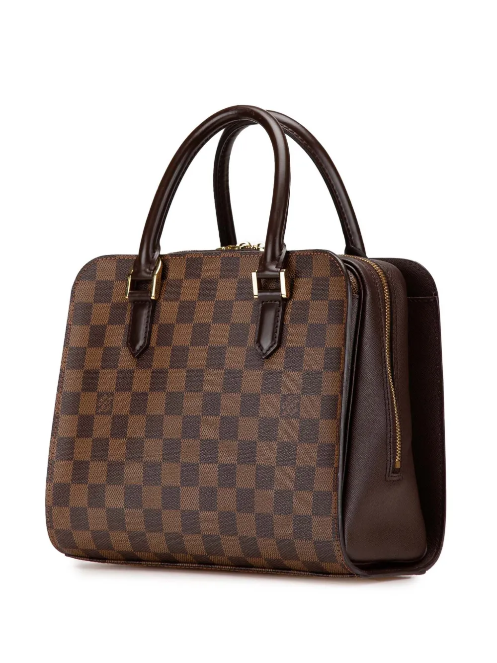 Pre-owned Louis Vuitton 2004 Damier Ebene Triana Handbag