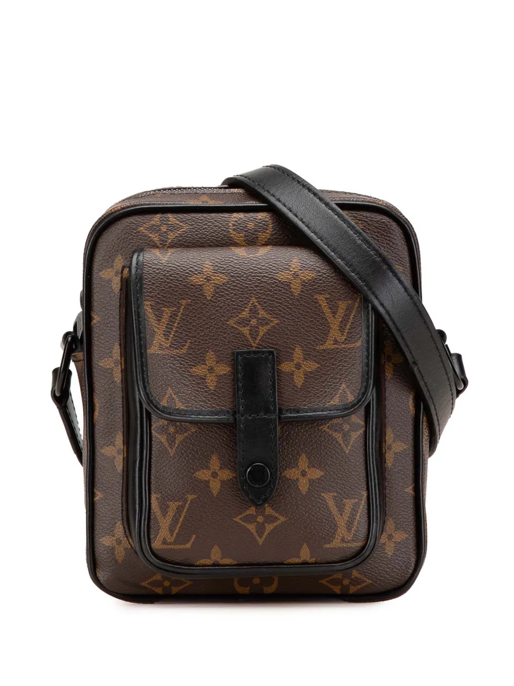 Pre-owned Louis Vuitton 2021-2025 Monogram Macassar Christopher Wearable Crossbody Bag