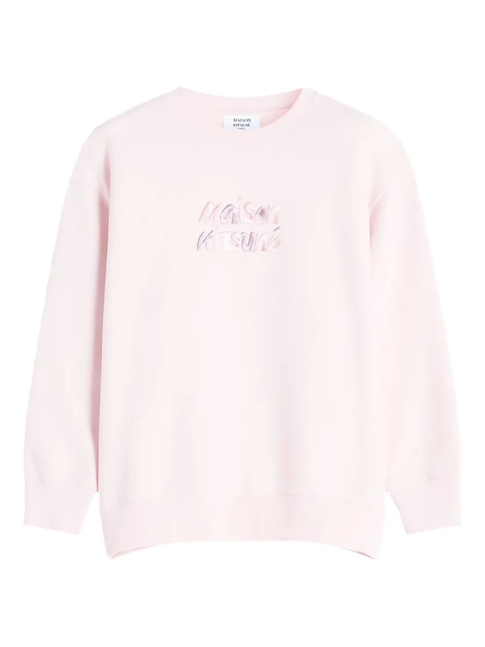 MAISON KITSUNÉ EMBROIDERED-LOGO SWEATSHIRT