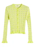Maison Kitsuné checkered cardigan - Yellow