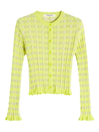 Maison Kitsuné チェック カーディガン | イエロー | FARFETCH JP
