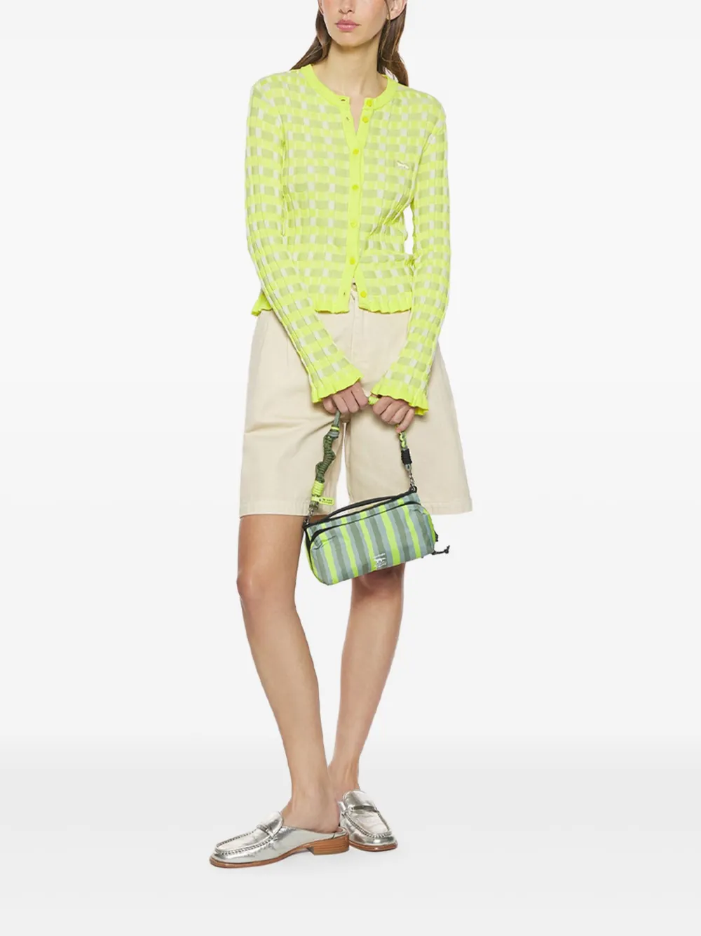 MAISON KITSUNÉ CHECKERED CARDIGAN 