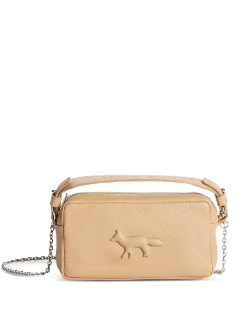 Maison Kitsuné Fox-embossed leather cross body bag