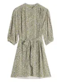 Maison Kitsuné mimosa floral-print mini dress - Green