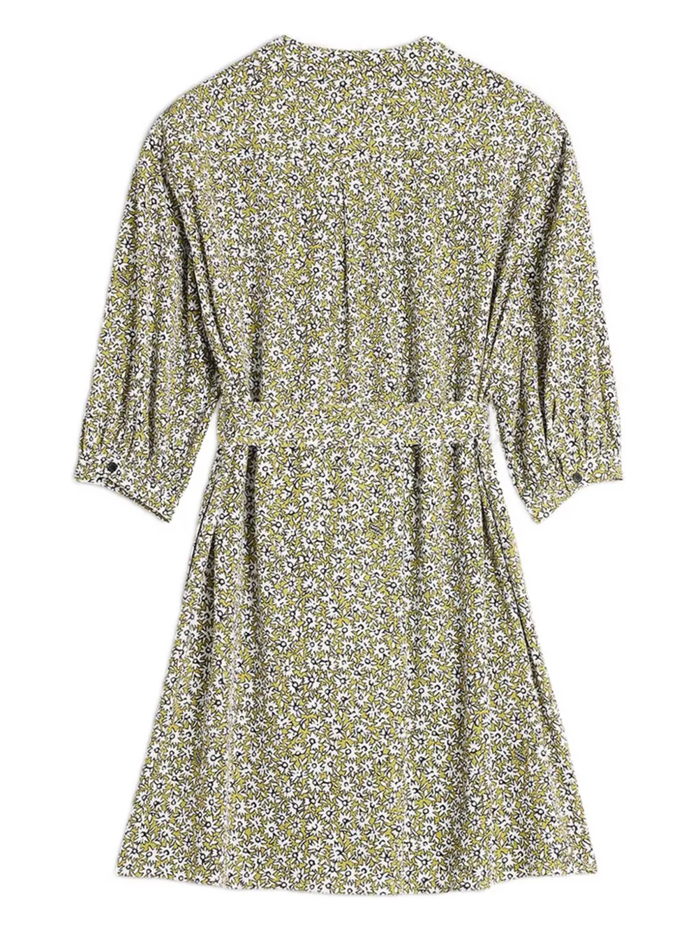 Maison Kitsuné Mimosa mini-jurk met bloemenprint Groen