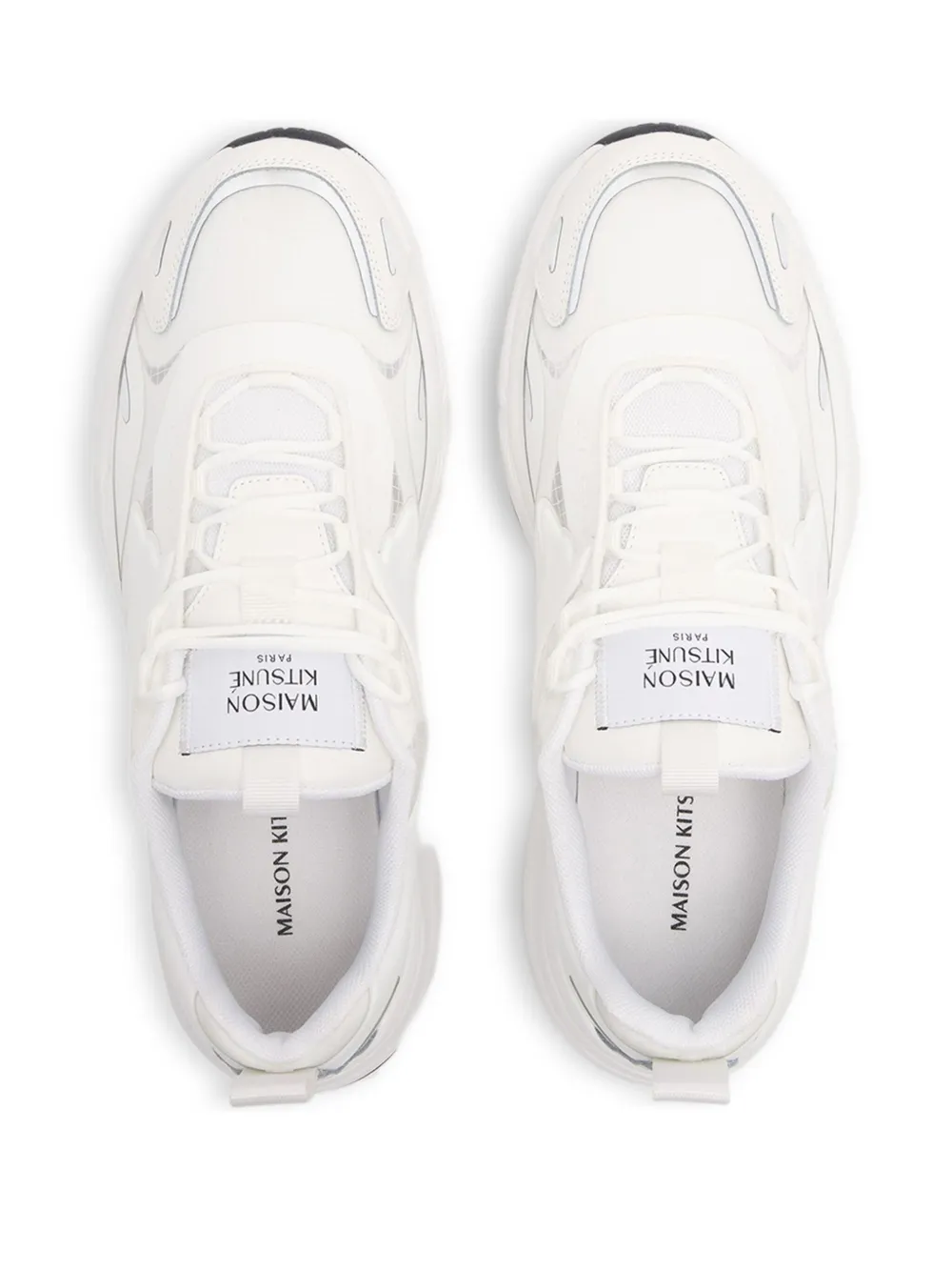 Maison Kitsuné mesh sneakers White