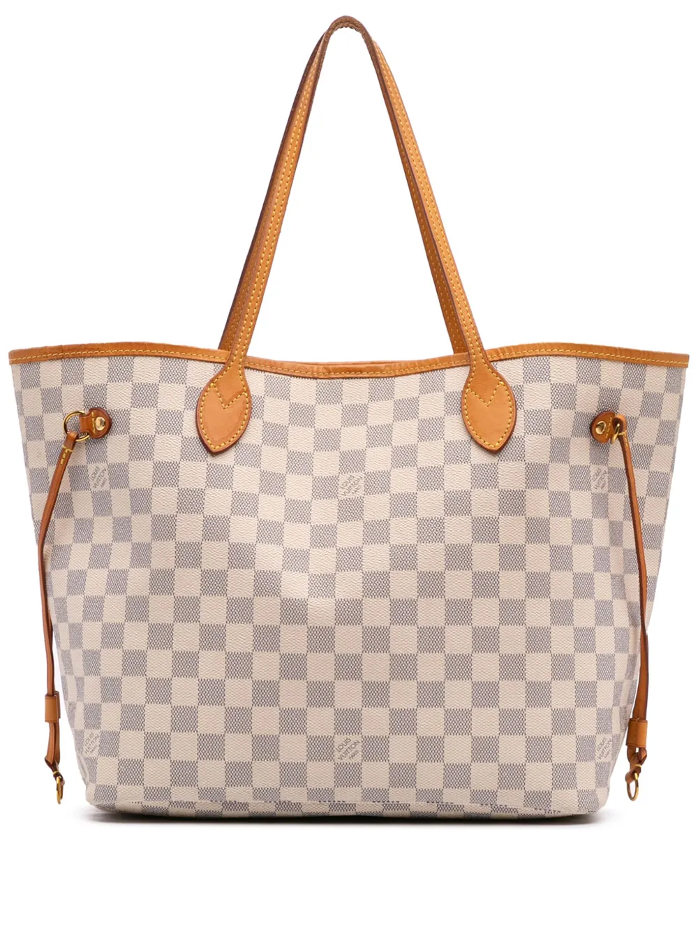 Pre-owned Louis Vuitton 2015 Damier Azur Neverfull Mm Tote Bag